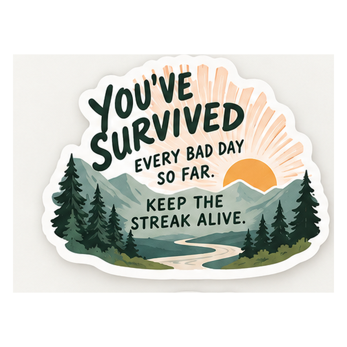 Positive motivational vinyl stickers from Humanity Under Review