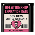 Relationship Expiration Date Vinyl Sticker — Humanity Under Review