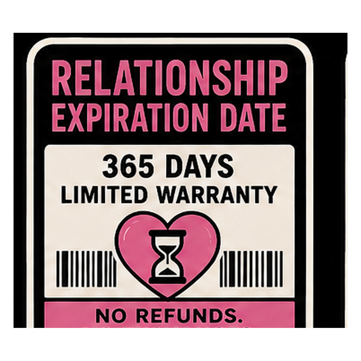 Relationship Expiration Date Vinyl Sticker — Humanity Under Review