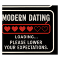 Modern Dating — Loading Vinyl Sticker — Humanity Under Review