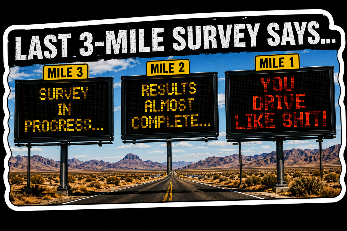Last 3-Mile Survey vinyl sticker